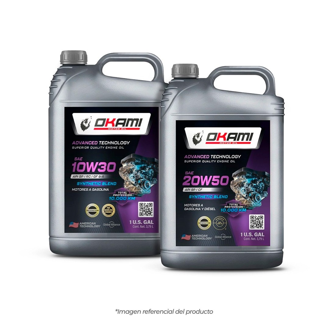 MOTORES GASOLINA ACEITE SAE 10W30 SEMI-SINTETICO SP 1GL