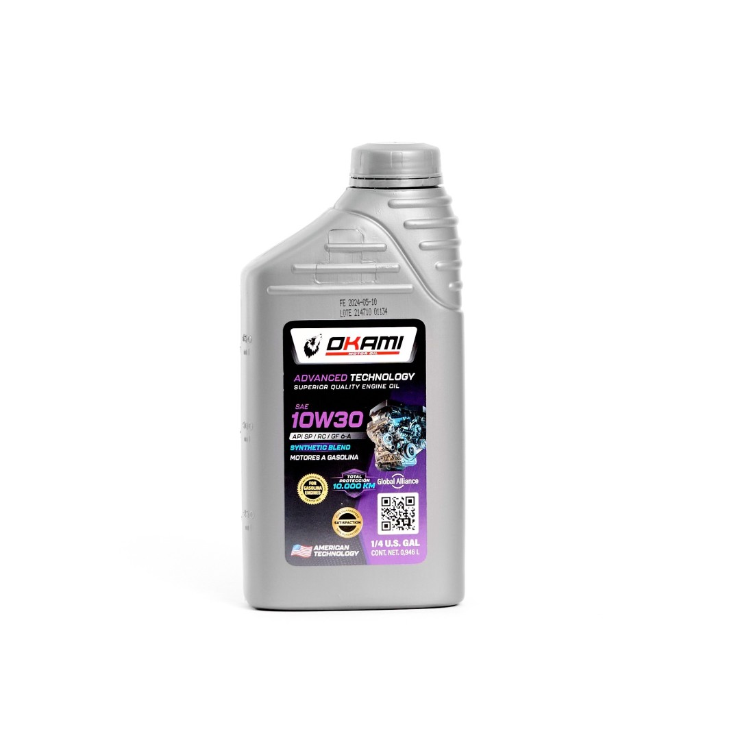 MOTORES GASOLINA ACEITE SAE 10W30 SEMI-SINTETICO SP 1LT