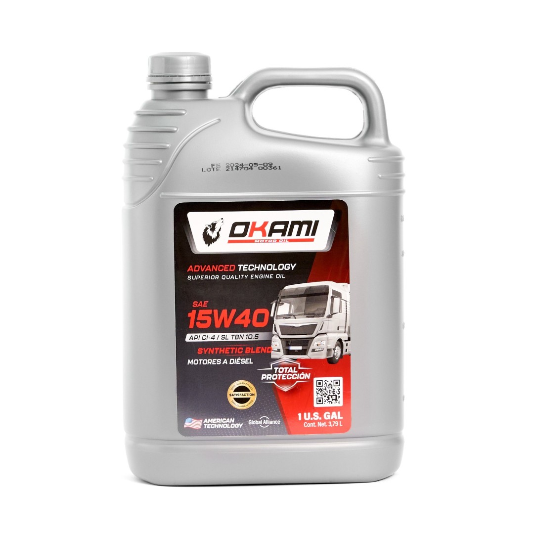 MOTORES DIESEL ACEITE SAE 15W40 SEMI-SINTET CI-4/SL 1GL