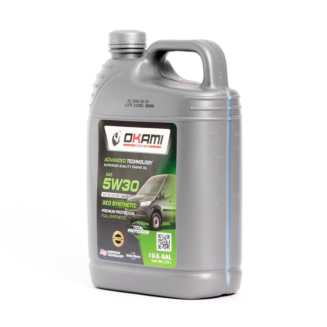 MOTORES GASOLINA ACEITE SAE 5W30 FULL SYNTETHIC SN 1GL