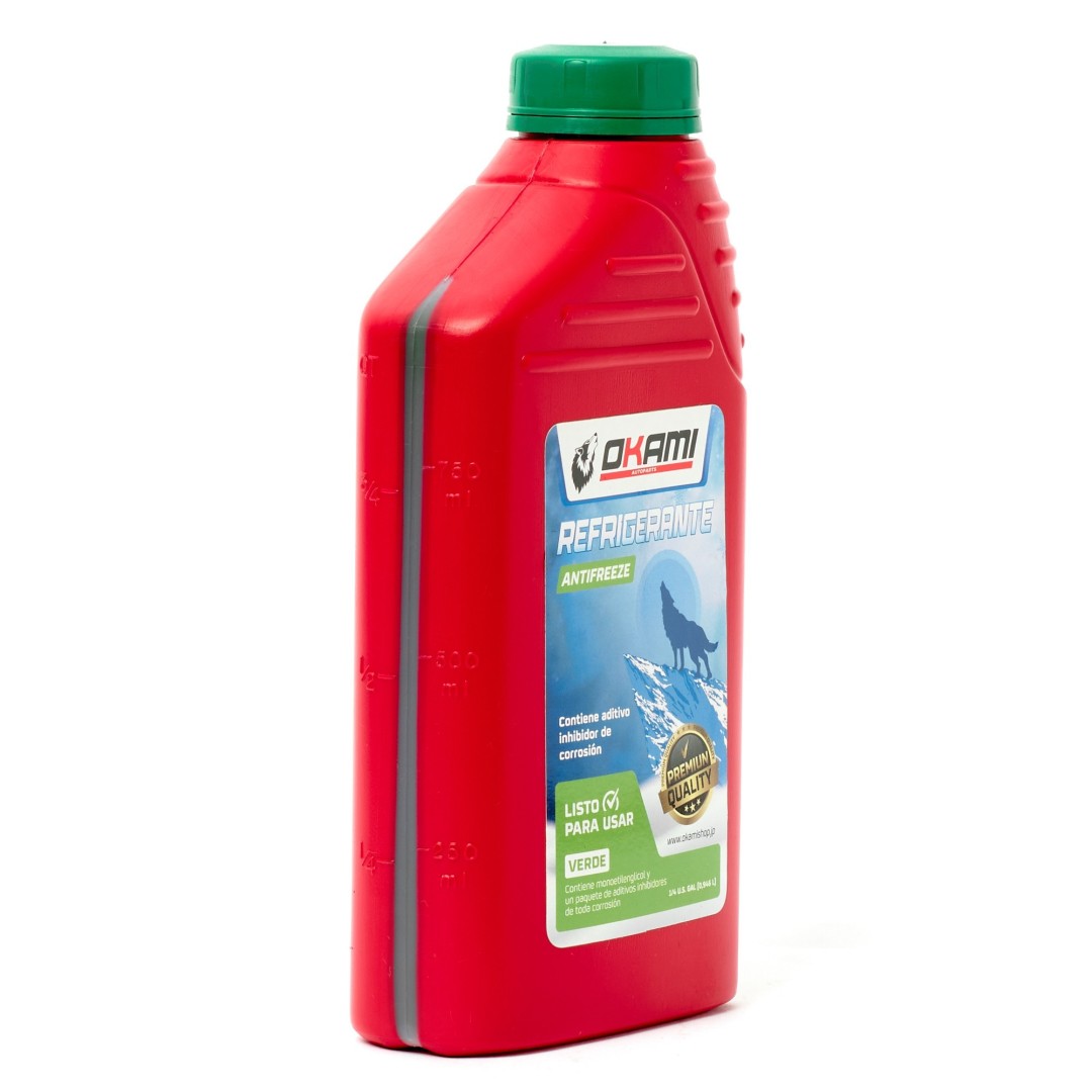 REFRIGERANTE Y ANTICONGELANTE COOLANT 2.5 VERDE 1LT