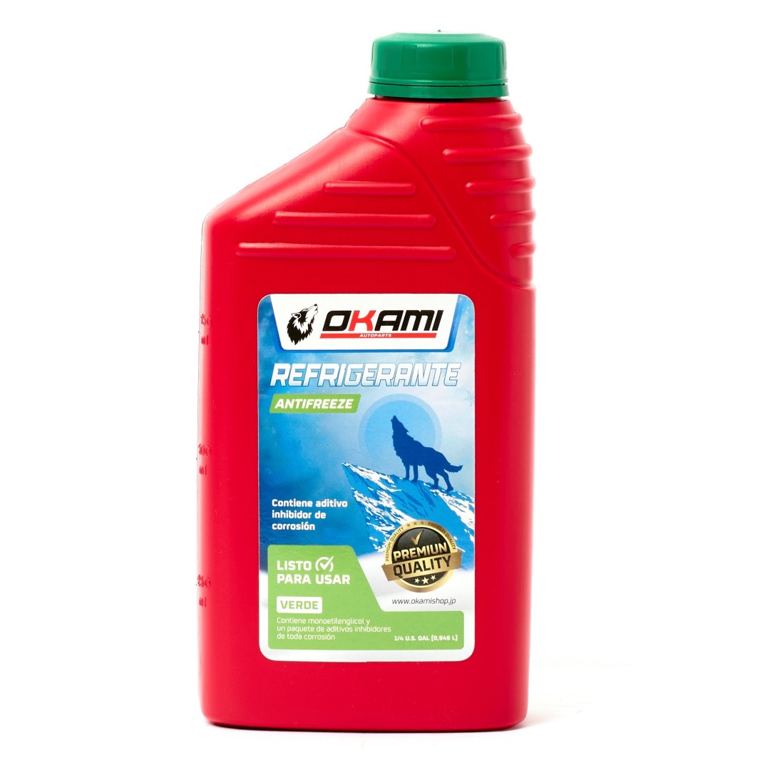REFRIGERANTE Y ANTICONGELANTE COOLANT 2.5 VERDE 1LT