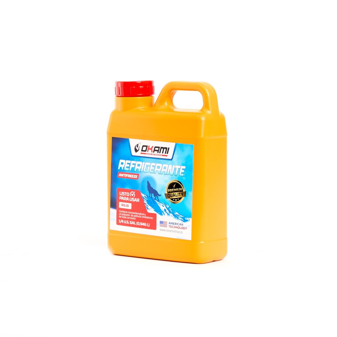REFRIGERANTE Y ANTICONGELANTE COOLANT 2.5 ROJO 1LT
