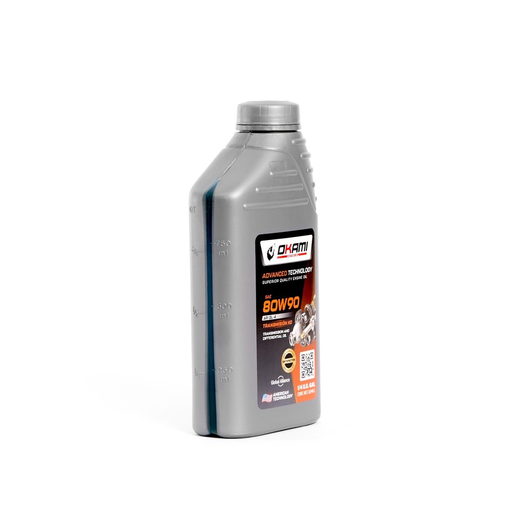 TRANSMISIONES MANUALES Y DIFERENCIALES ACEITE SAE 80W90 GL-4  1LT